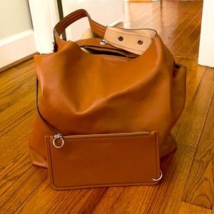 Tory Burch Brown Leather Shoulder Bag